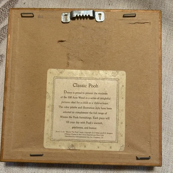 Disney Classic Winne The Pooh 100 Acre Wood Framed Art Print 6”x 6” - Picture 3 of 7